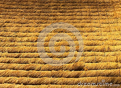 Kadaif Sweets . Arabic dessert . Baklava. Stock Photo